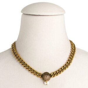 NWT Kurt Geiger London Eagle Head Collar Chain Necklace